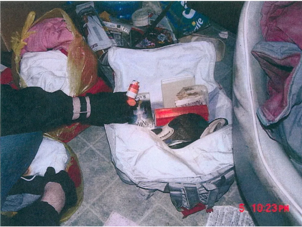 various evidence and items found on the farm